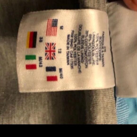Reebok Fullzip Baby Blue  Long Sleeve Jacket Size Medium - Picture 7 of 10